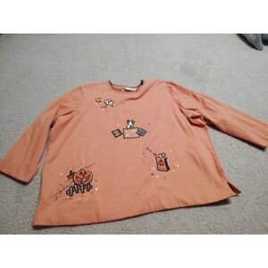 Vintage White Stag Plus Halloween Sweatshirt Womens Size 22W/24W